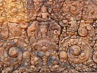 Indra on the Triple-Headed Elephant at Banteay Srei