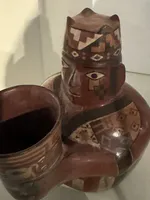 Sculptural Vessel Depicting a Priest