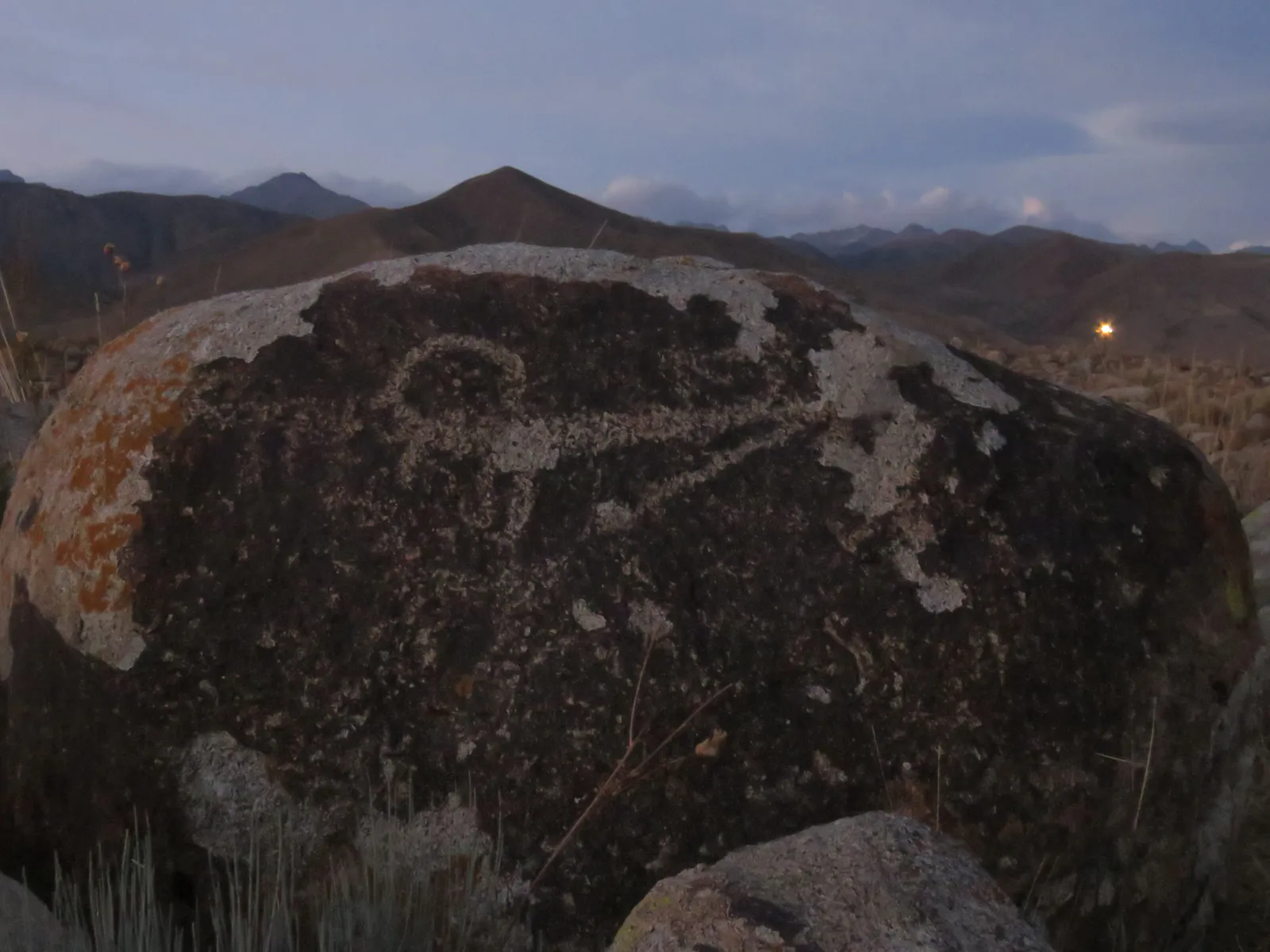 Hunter with Bow Petroglyph