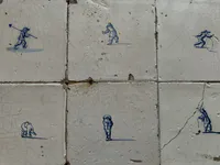 Azulejos de Delft con juegos infantiles