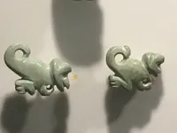 Greater Nicoya Jade Monkey Pendants
