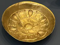 Gold Bowl with Ritual Scene