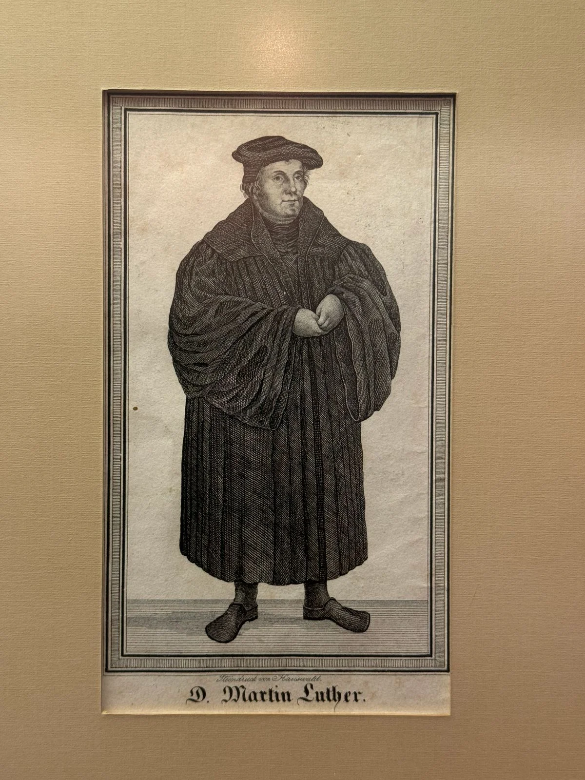 Engraving of Martin Luther