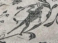 罗马马赛克持矛者细节