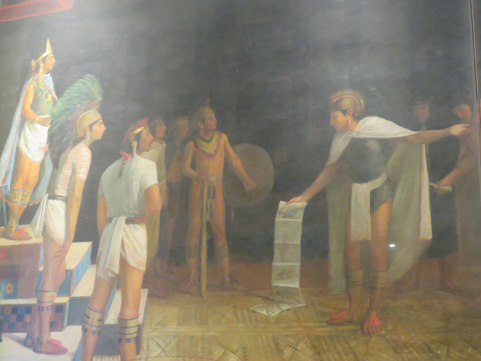 Moctezuma reçoit les messagers