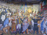 Wandgemälde Retablo de la Independencia (Detail)