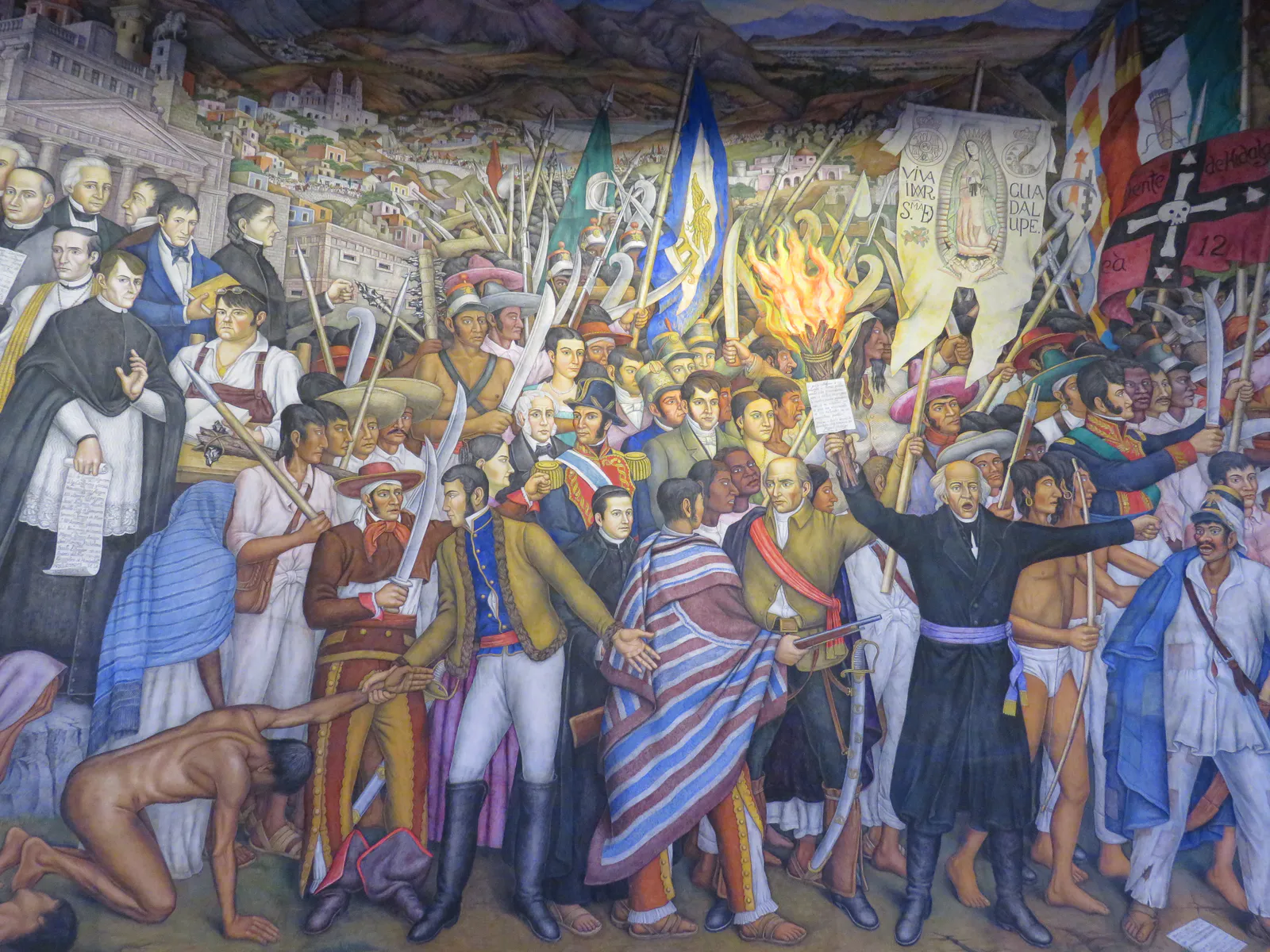 جدارية «Retablo de la Independencia» (تفصيل)