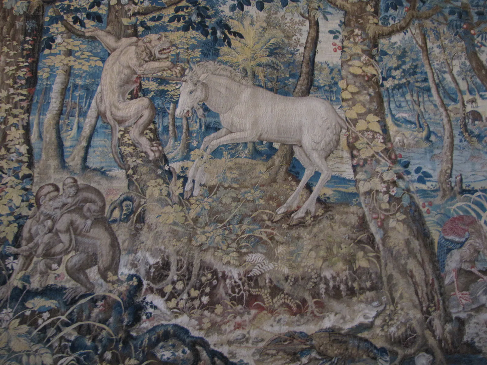 Tapestry with Unicorn and Beasts