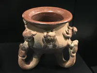Guanacaste–Nicoya Tripod Bowl with Monkey Figures