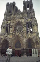 Max in Front of West Facade