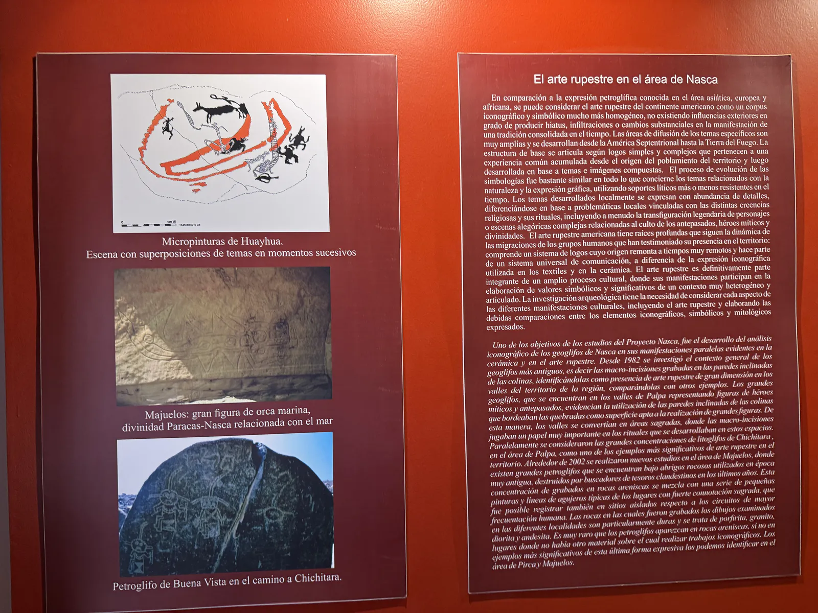 Arte rupestre en la región de Nasca