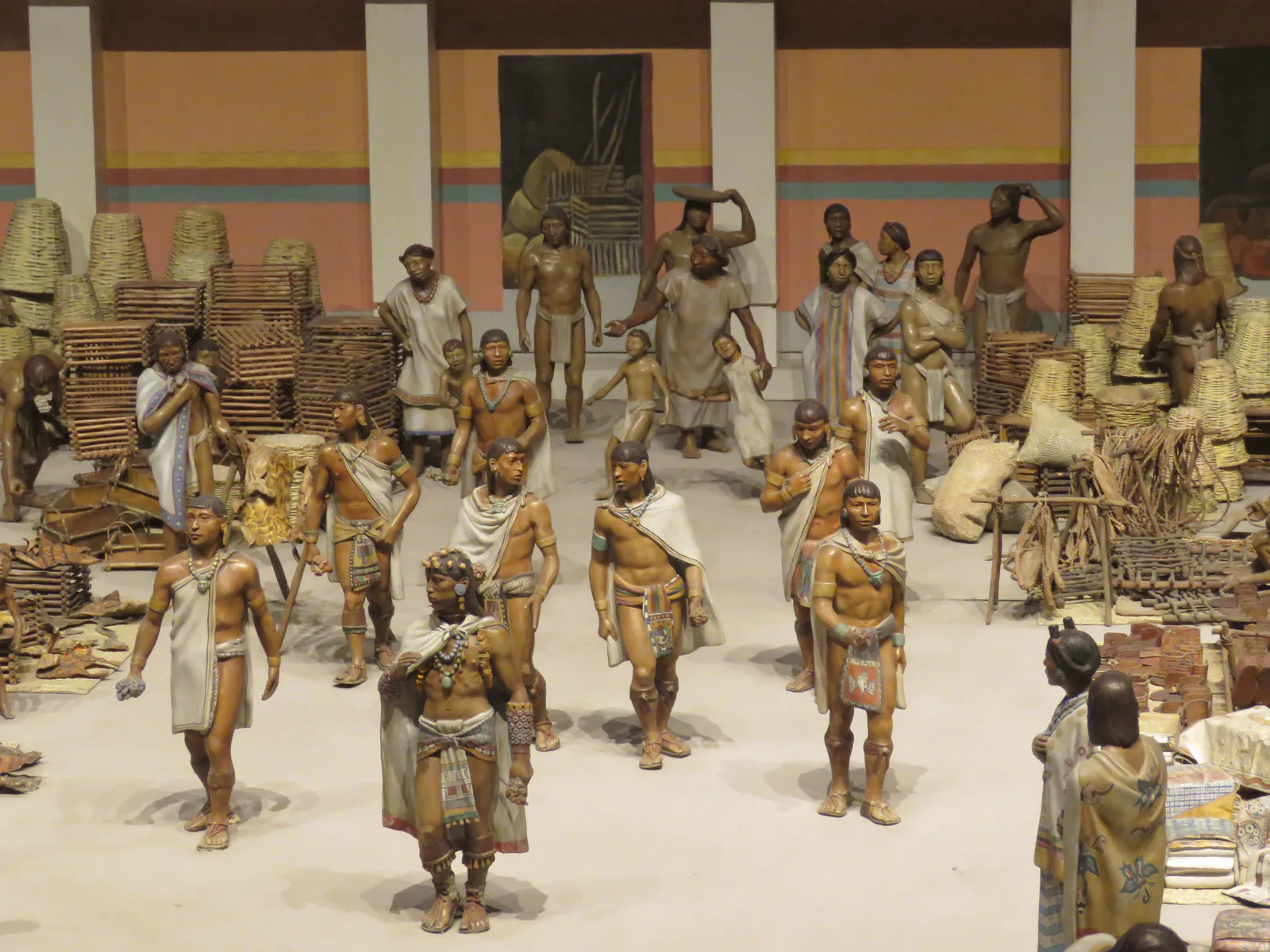 Diorama des Marktes von Tlatelolco