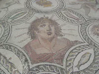Detalle del mosaico de Apollo (Sol)