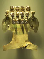 Quimbaya Ceremonial Breastplate with Warriors