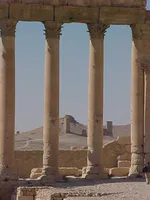 Palmyra Castle Viewed Through Archway
