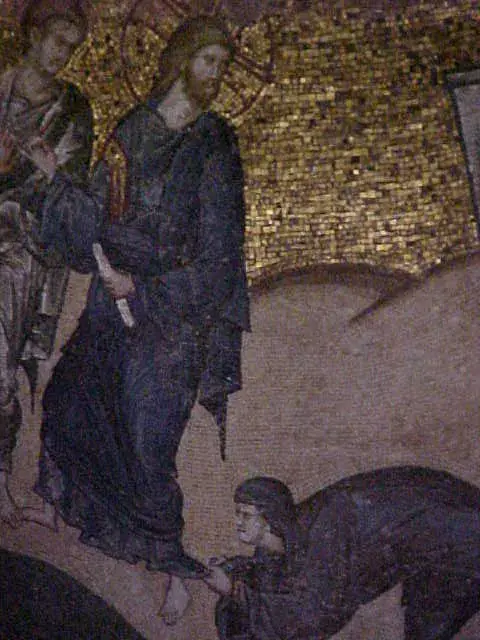 Mosaic of Christ Healing the Woman