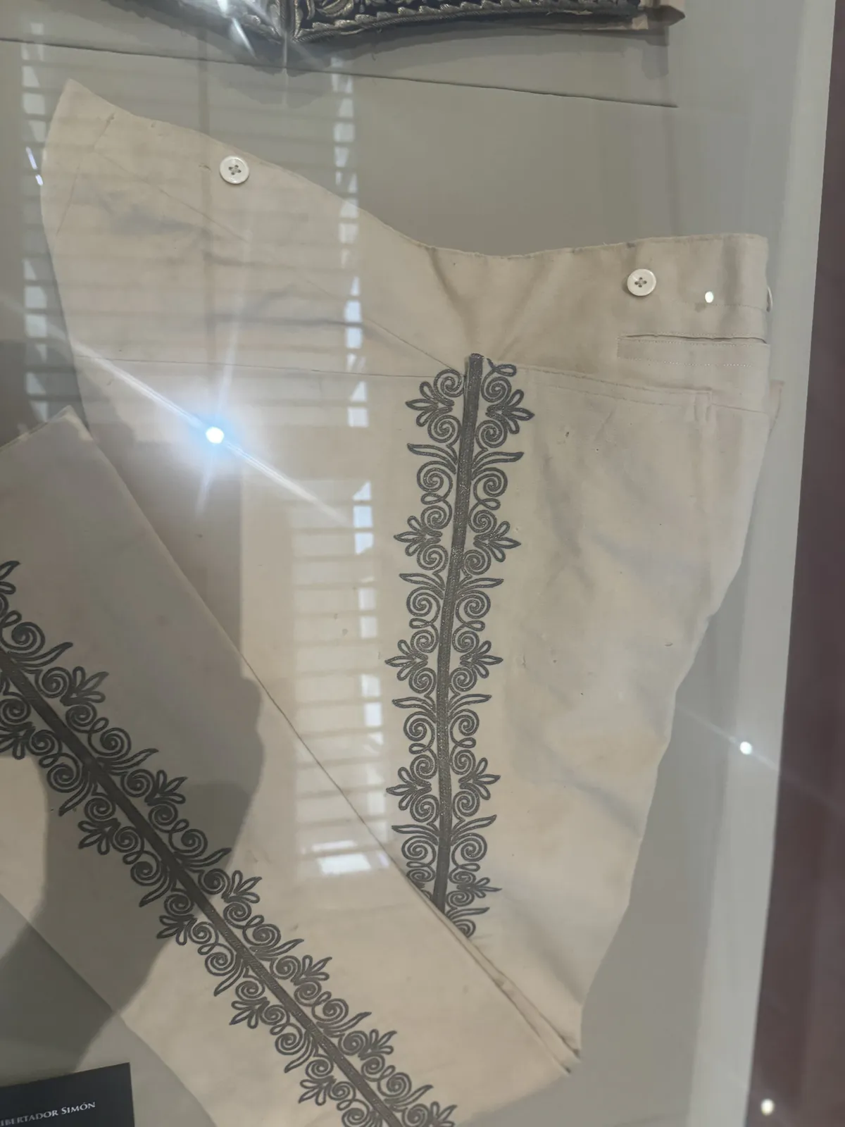 Clothing of Simon Bolivar