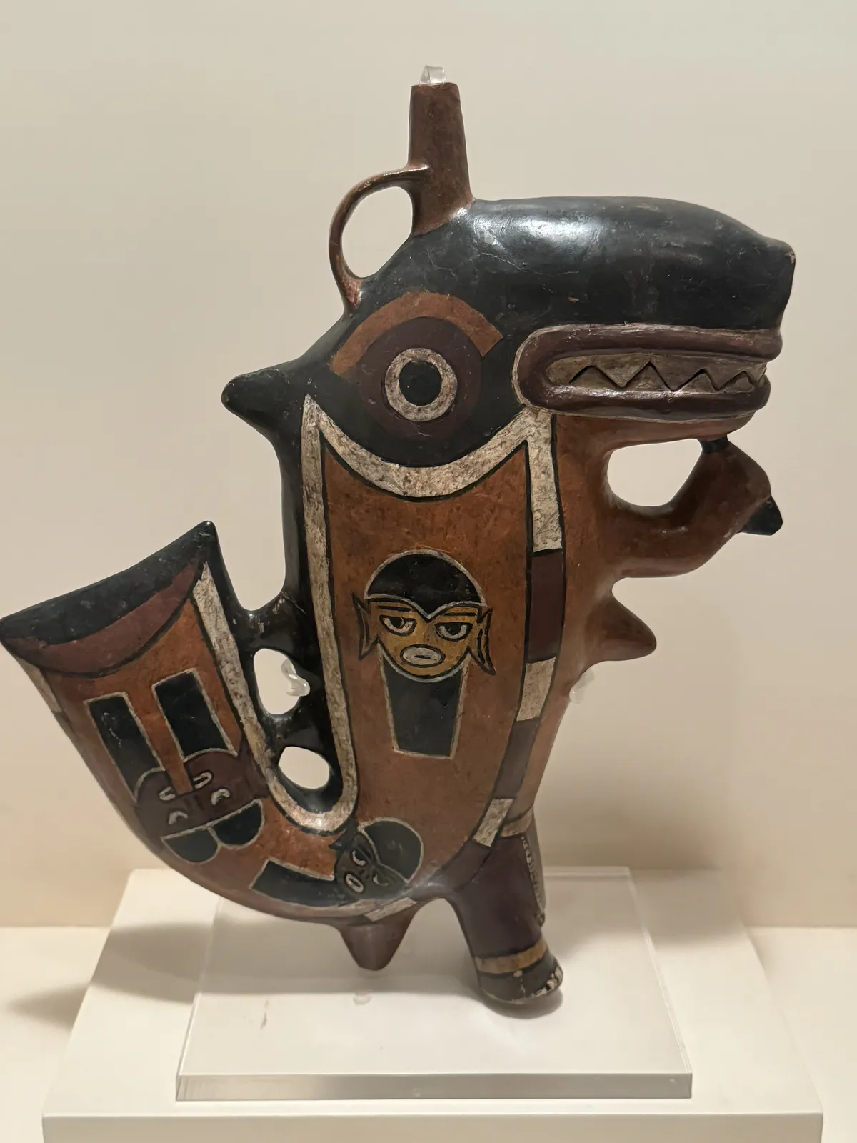 Nazca Orca Whale Ceramic Bottle