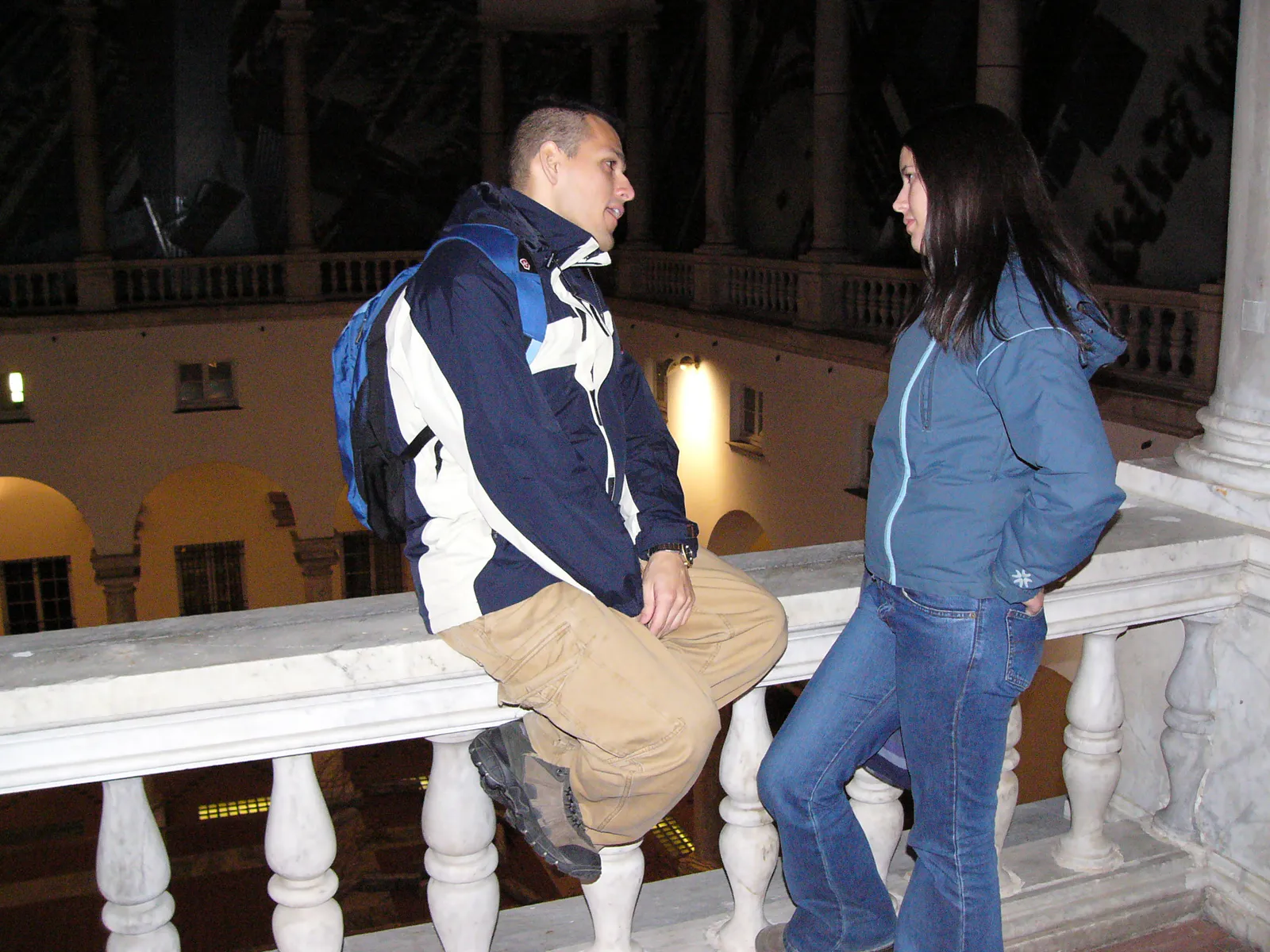 Luis and Julia in Palazzo Ducal of Genoa