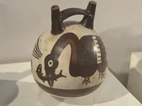 Nazca Double Spout Vessel with Pelican Design