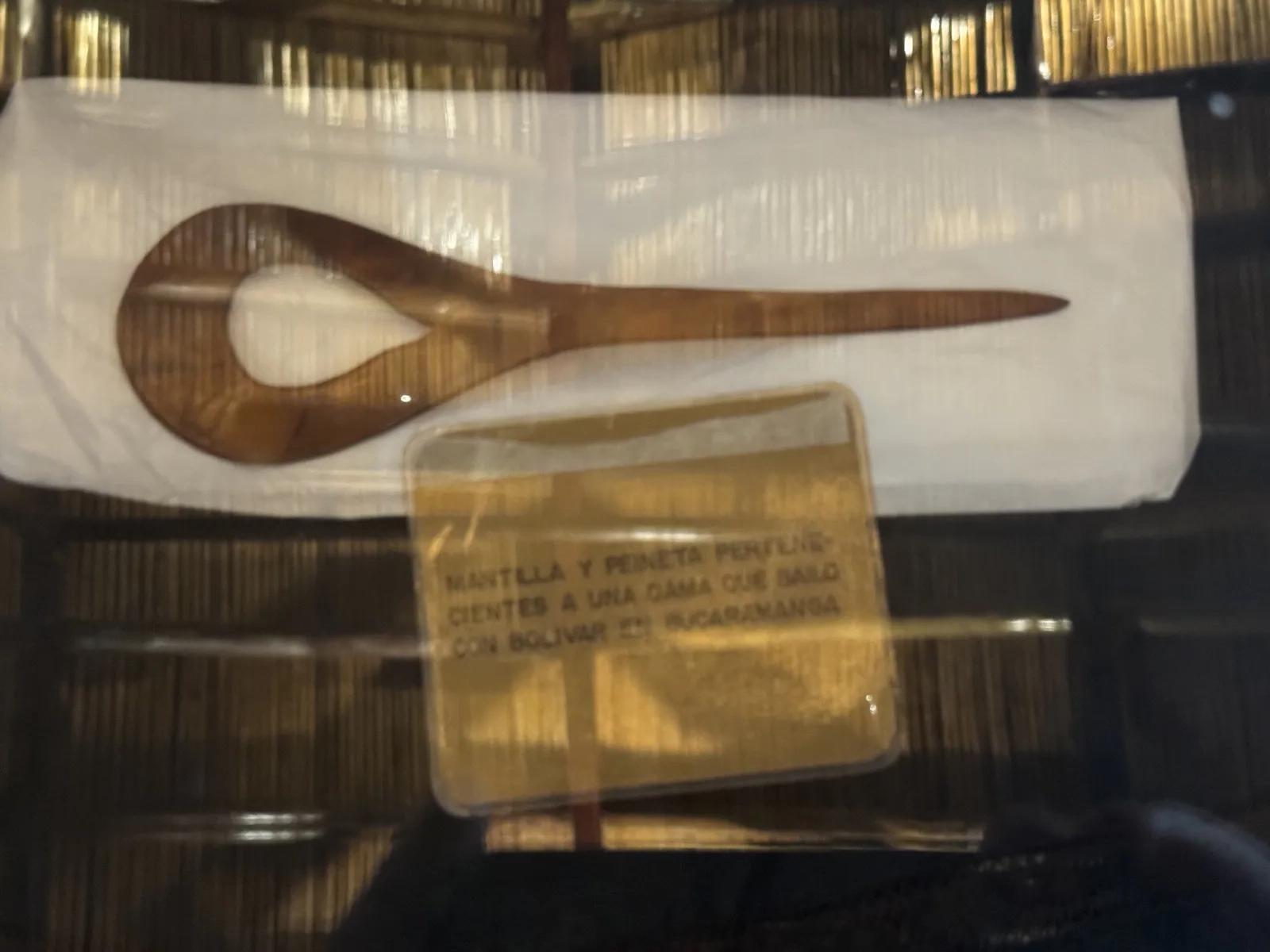 布卡拉曼加女士的曼蒂利亚与发梳