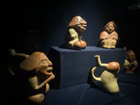Moche Anthropomorphic Ceramic Bottles
