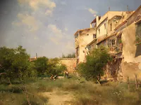 Orchard in Seville Painting