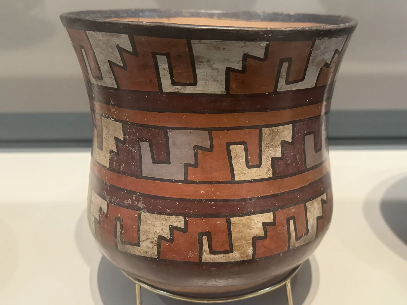 Nasca Vase with Geometric Motifs