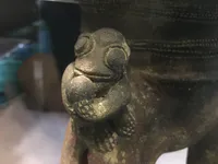 Greater Nicoya Frog Motif on Ceramic Vessel