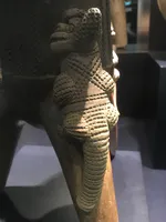 Greater Nicoya Lizard Detail from Tripod Vessel