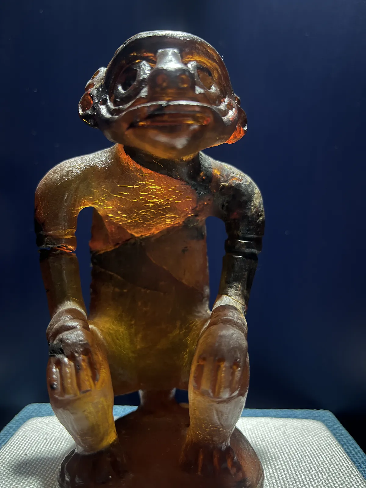 Figurine en Ambre d’un Chef Taïno