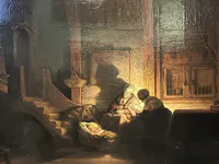 The Holy Family at Night