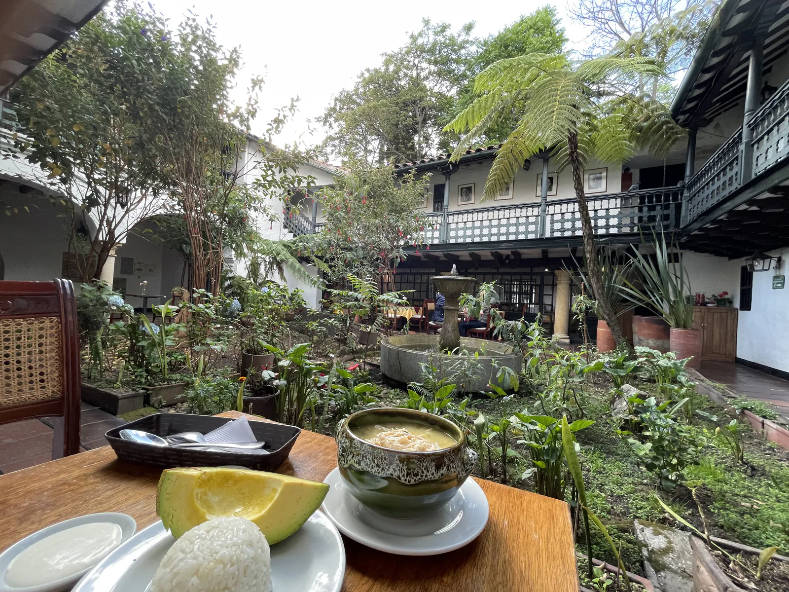 Ajiaco in Colonial Setting