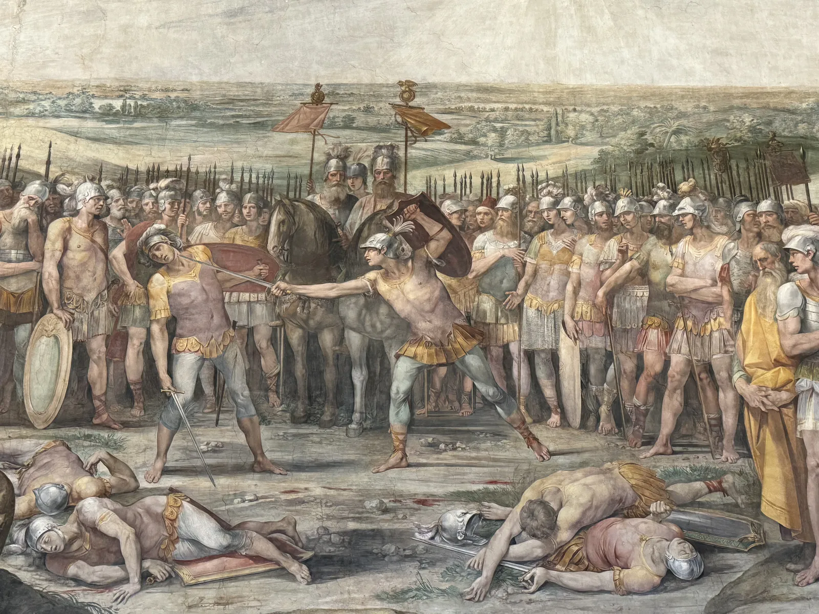 Combat Between Horatii and Curiatii Fresco