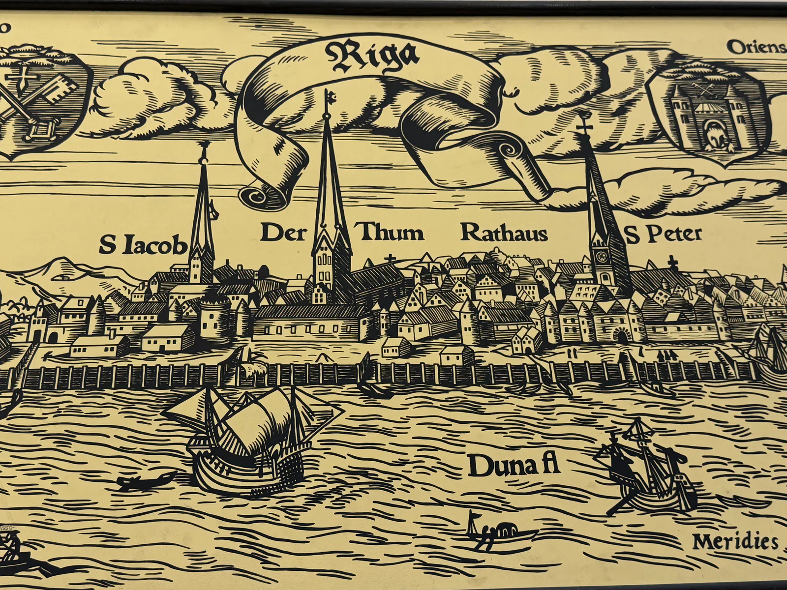 Riga in a 16th-c. Woodcut