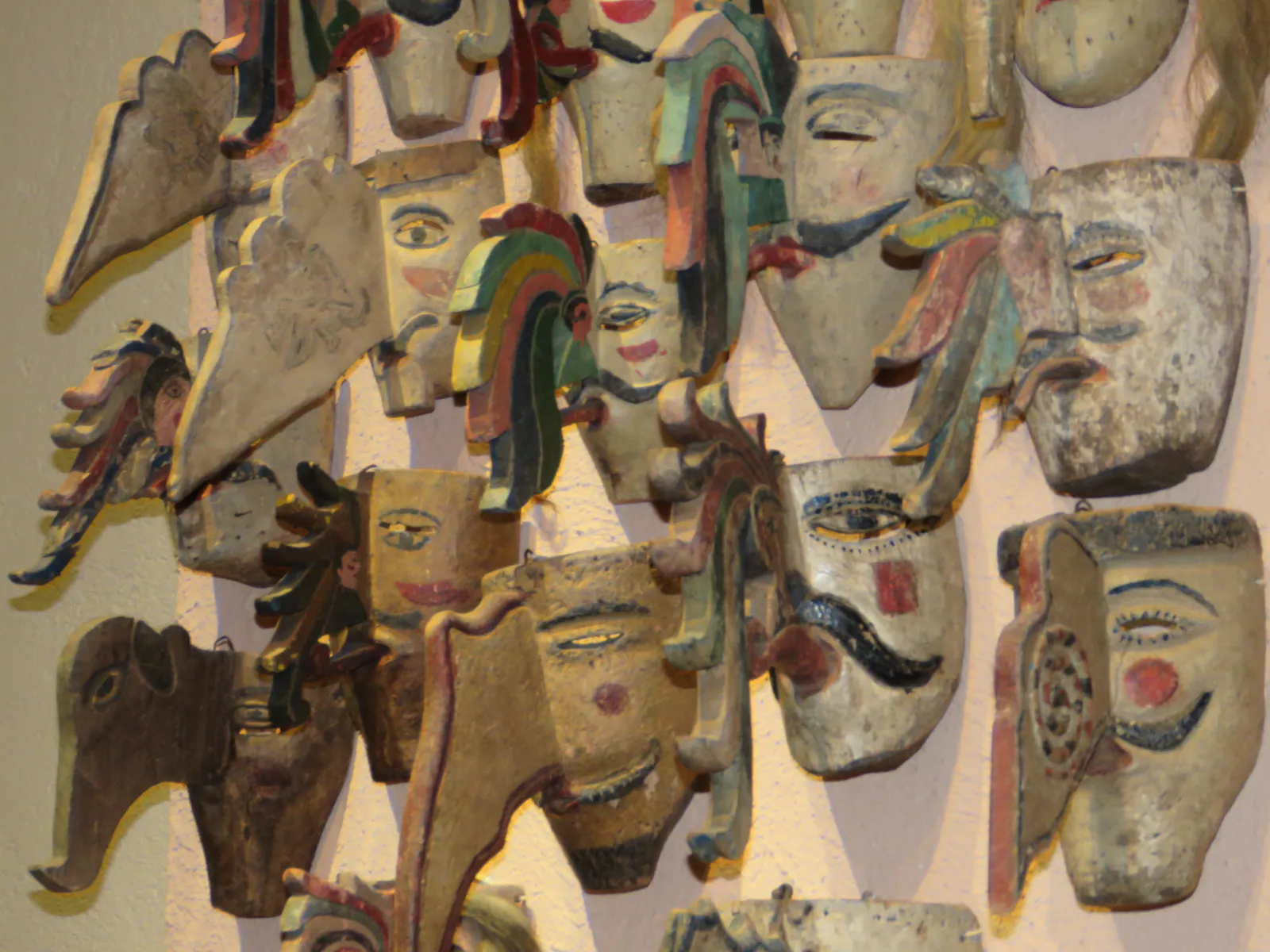 Traditional Mexican Dance Masks