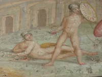 Gladiators Fighting Fresco