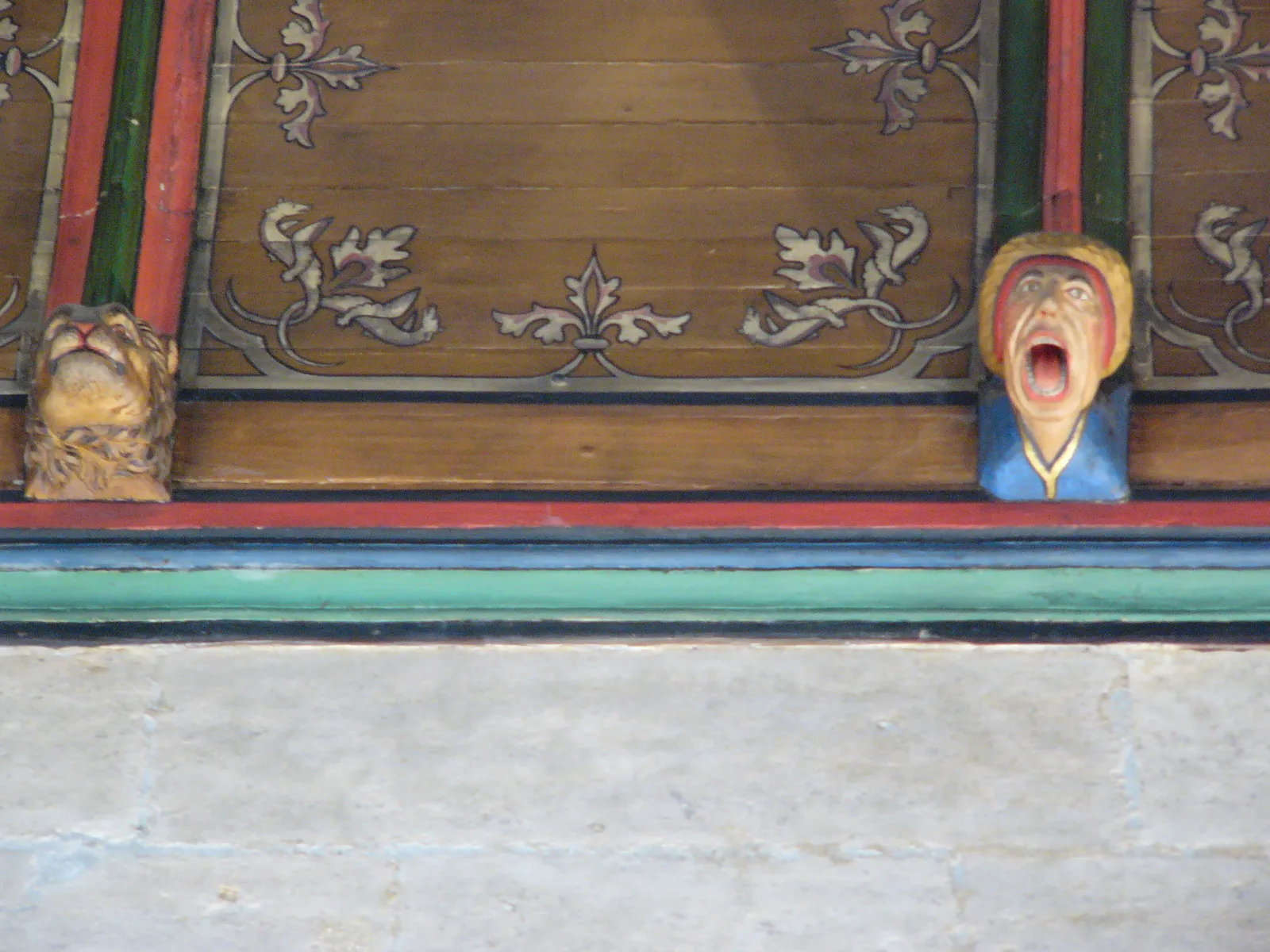 Grotesque and Lion Corbels