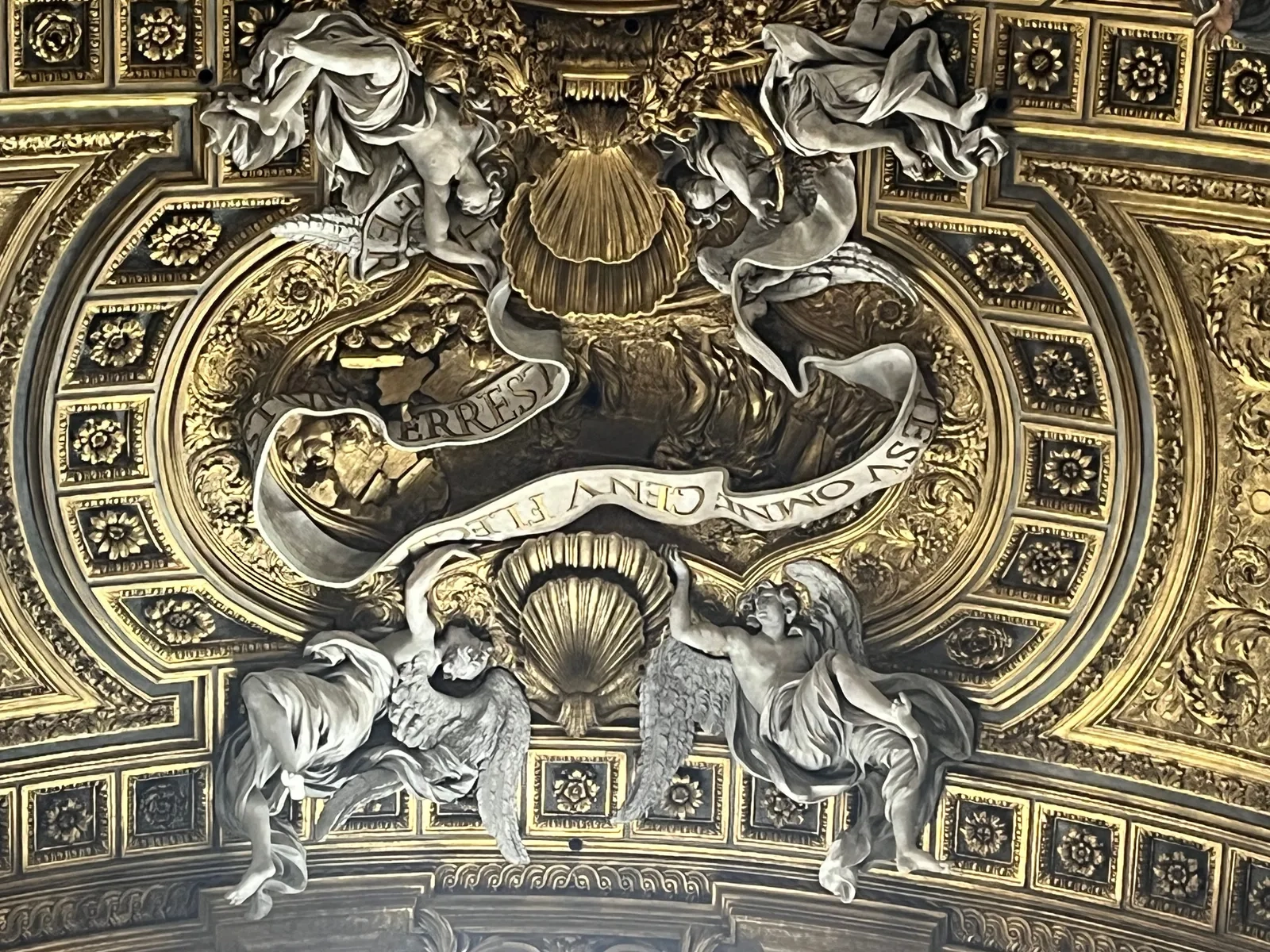 Triumph of the Name of Jesus (detail)