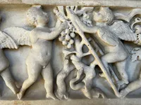 Winged Putti Harvesting Grapes