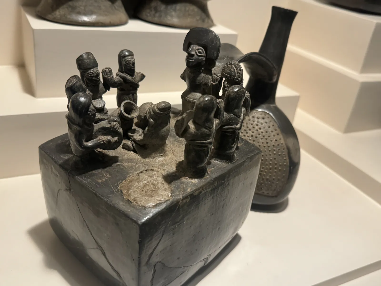 Chimú Ceramics with Ceremonial Scene
