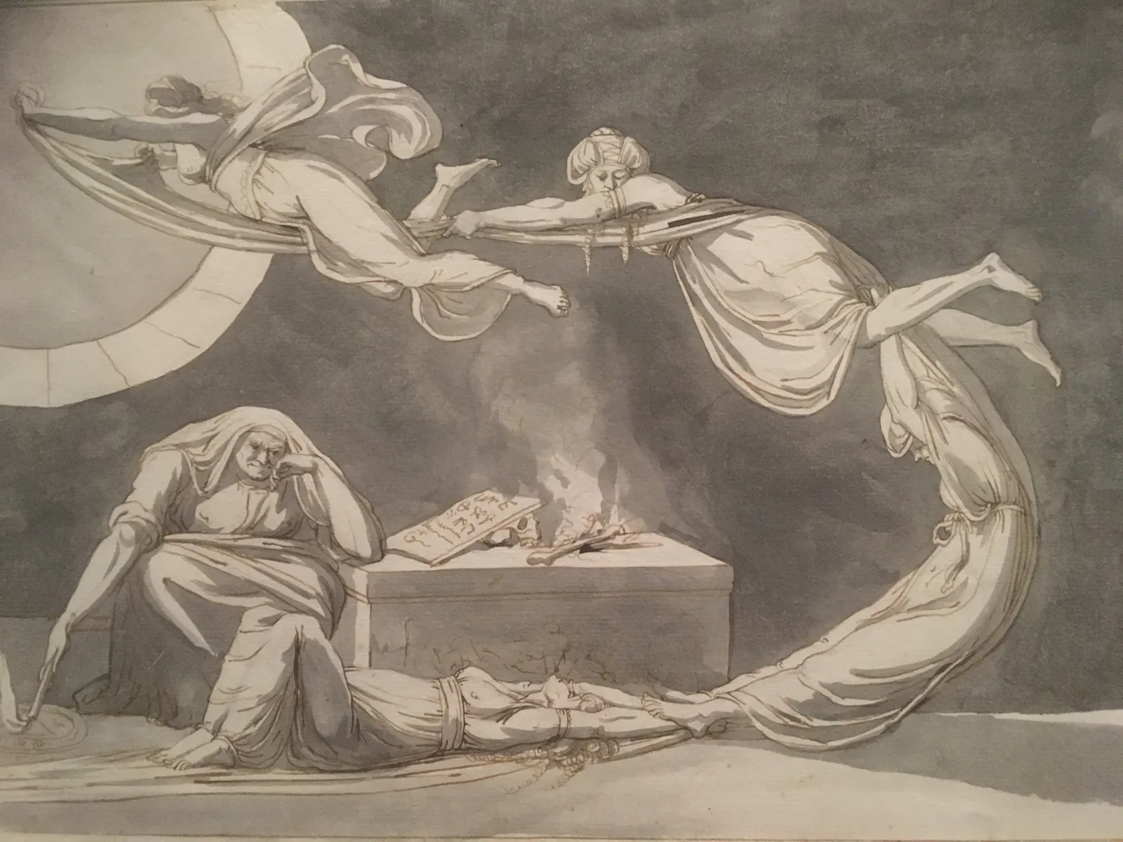 Incantation Scene with Witch