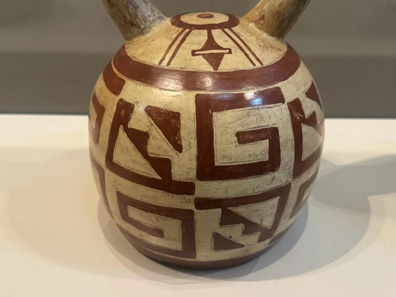 Bottle with Geometric Designs