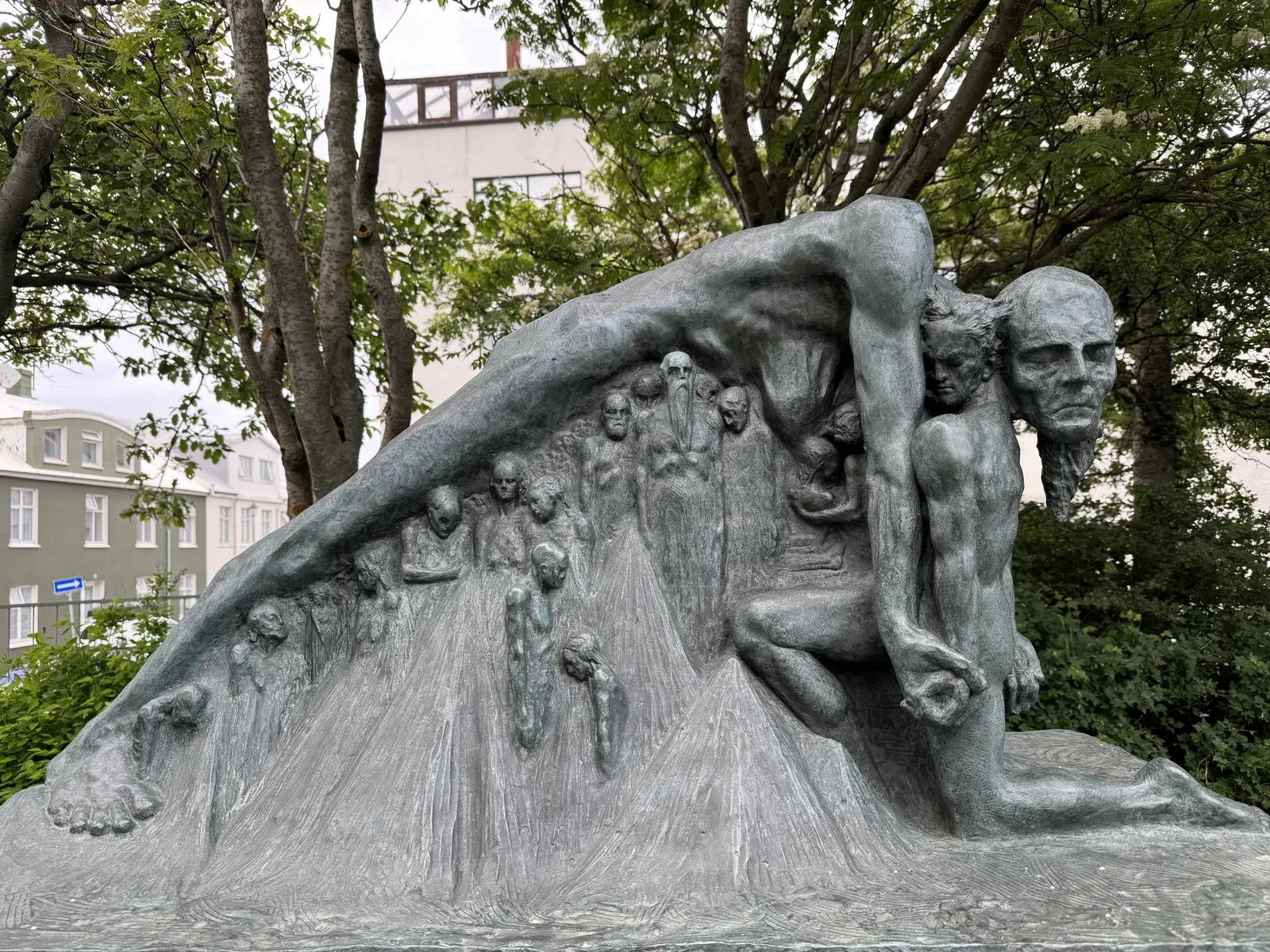 Thor Wrestling with Age Sculpture