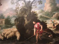 Jacob Laying Peeled Rods Before Flocks