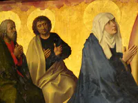 Дева Мария с апостолами Петром и Иоанном