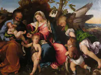 The Holy Family with Sts. Francis, Anthony, Magdalene, John and Elizabeth