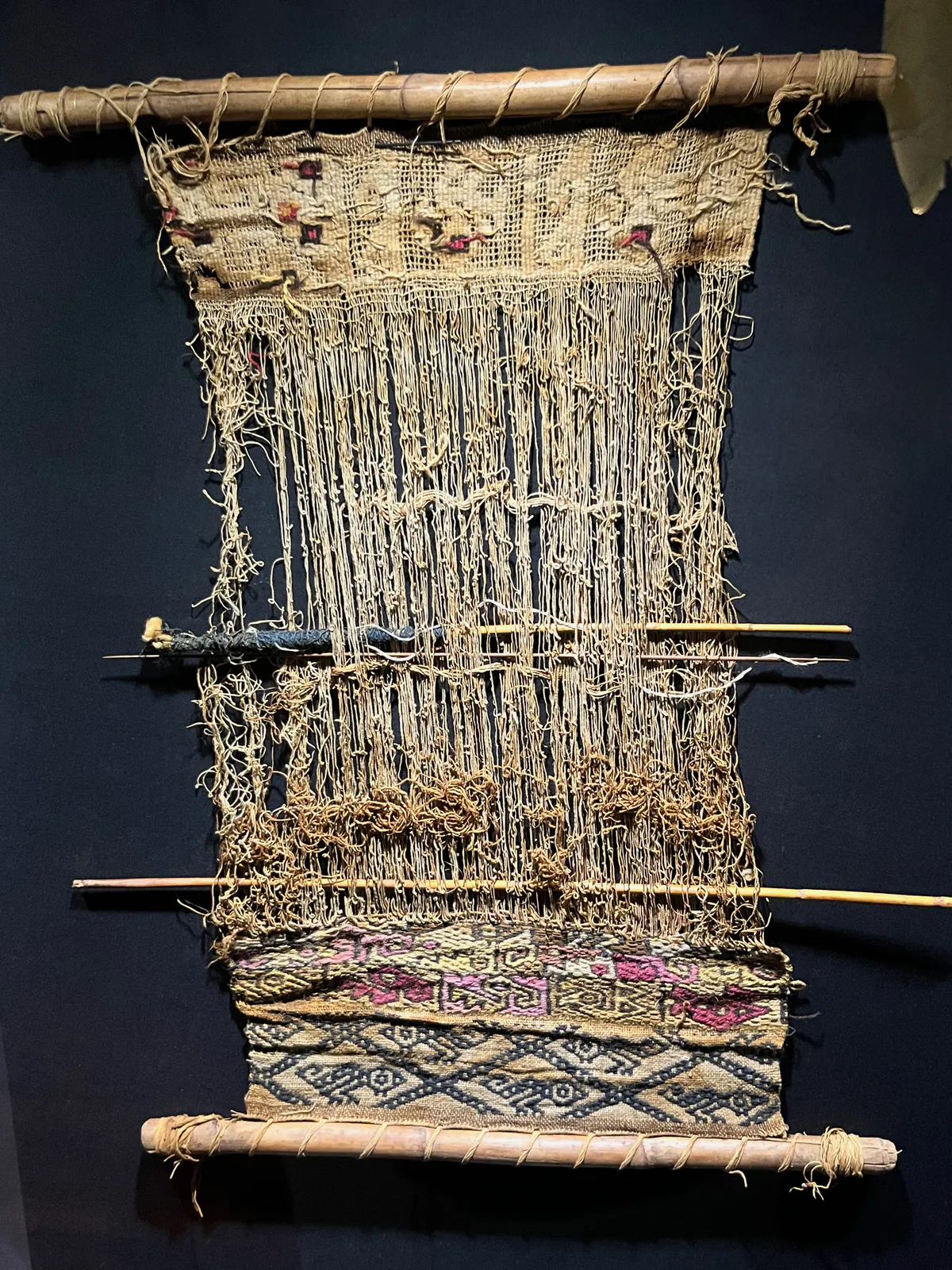 Ancient Peruvian Loom and Tools
