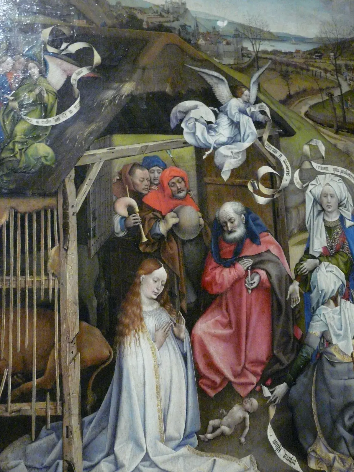 Die Geburt Christi, vom Meister von Flémalle