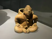 Seated Llama Figure Vessel